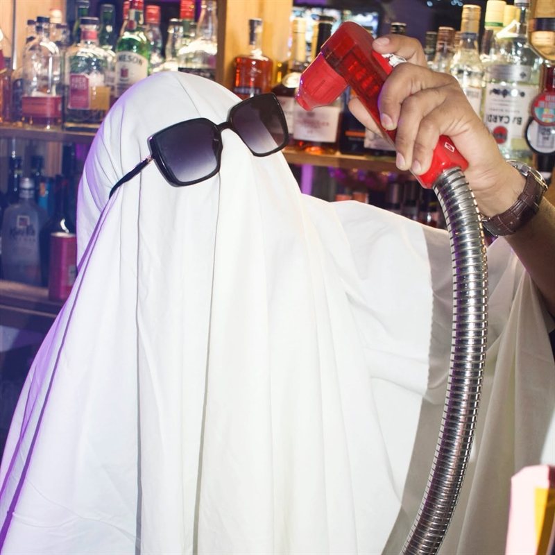 The ghost at the bar with a soda gun