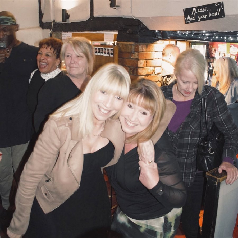 Friends dancing at the 2TONE gig